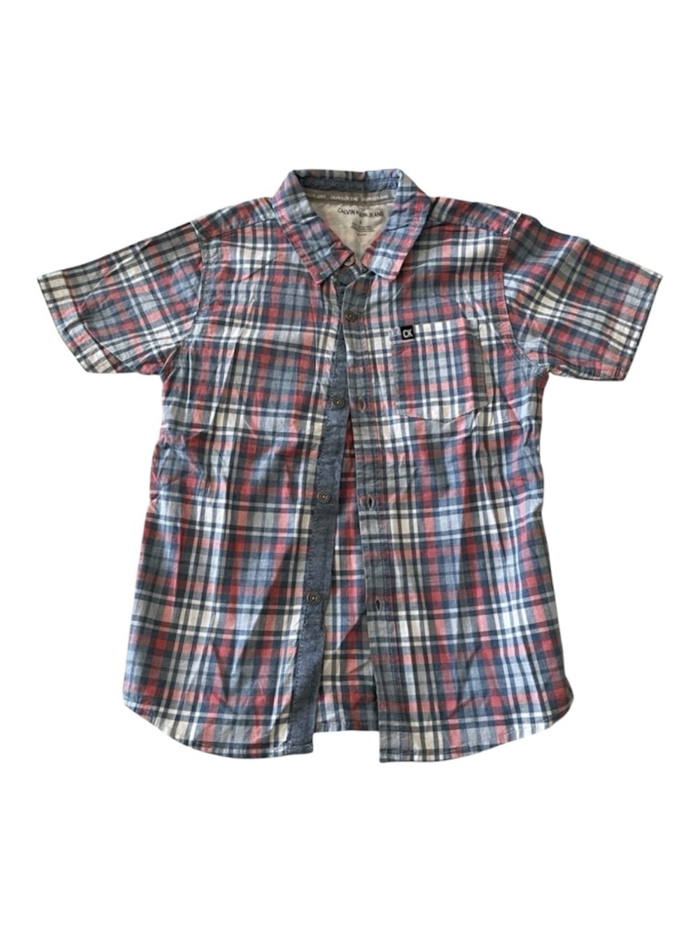 Calvin Klein boys short sleeve button down
